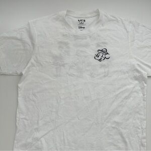 Uniqlo White Short Sleeve Tee Minimalist Design